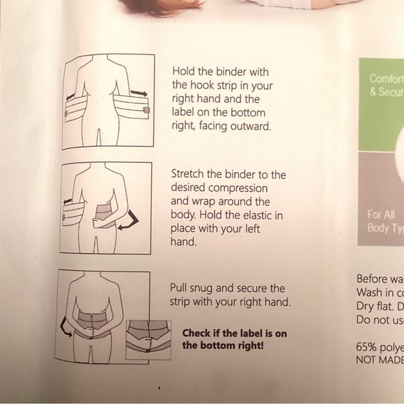 AltroCare Abdomimal Binder Size S/M Recovery Hysterectomy Postpartum Support NEW - Picture 5 of 5